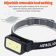 thumbnail image 4 of Lámpara frontal LED COB ANGGREK recargable por USB con pantalla de alimentación 5 modos de luz, 4 of 8
