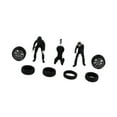 thumbnail image 4 of Figuras de pintadas a mano a escala 1:64, modelo de mecánico de automóviles, objetos de colección, dioramas, accesorios para fotografía de negro, 4 of 8