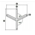 thumbnail image 6 of Raimondi Tile Bag of 200 Spacers Rhombus "X" Shape 3/32" for 2 mm Thick Tiles, 6 of 6