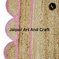 thumbnail image 5 of Jaipur Art And Craft Indian Hand Braided Pink Rectangle Jute Area Rug for Indoor (4x6 Sq ft), 5 of 6