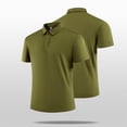 thumbnail image 2 of Yaoyar Mens Ultra Soft Bamboo Viscose Polo Lightweight Cooling Short Sleeve Casual Collared Golf Shirt, 2 of 5