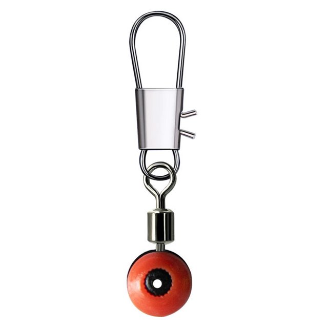 Pesca giratoria Sea Space Bean Connector Fshing Gear (L) Rojo 100 piezas