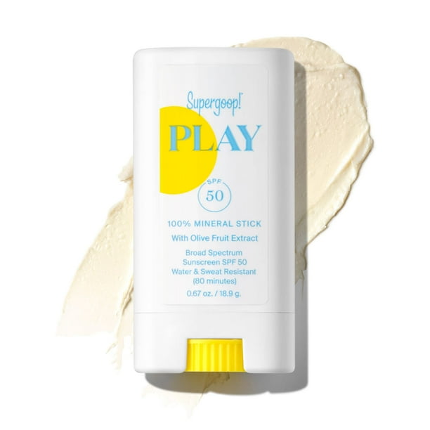 Protector solar en barra Supergoop! ¡PLAY, 100% mineral, SPF 50, 20 ml