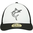 thumbnail image 2 of Men's New Era  Black/White Miami Marlins 2023 On-Field Batting Practice Low Profile 59FIFTY Fitted Hat, 2 of 5