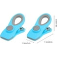 thumbnail image 4 of 2Pcs Food Sealing Magnetic Clips, Plastic Potato Chip and Snack Bag Clips, Kitchen Food Preservation Bag Clips(Blue), 4 of 5