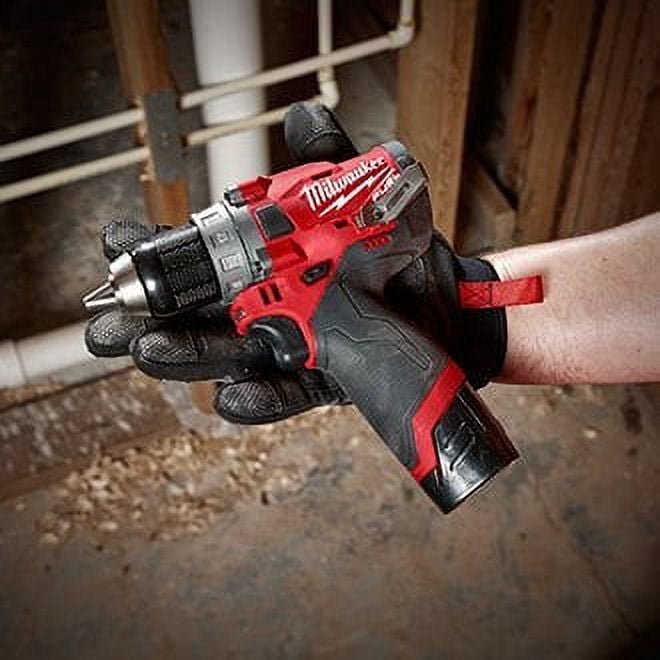 Milwaukee M12 Fuel 12V 1/2" Brushless Drill/Driver Kit 2503-22 with 4Ah Battery, Charger, & Tool Case