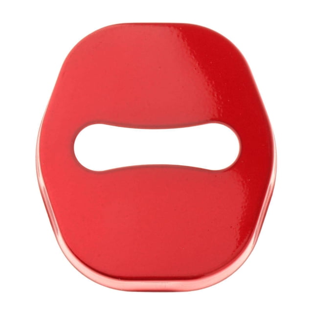 facefd 4Pcs Car Door Lock Striker Cover Decor Metal for Byd Yuan Plus Atto 3 Red