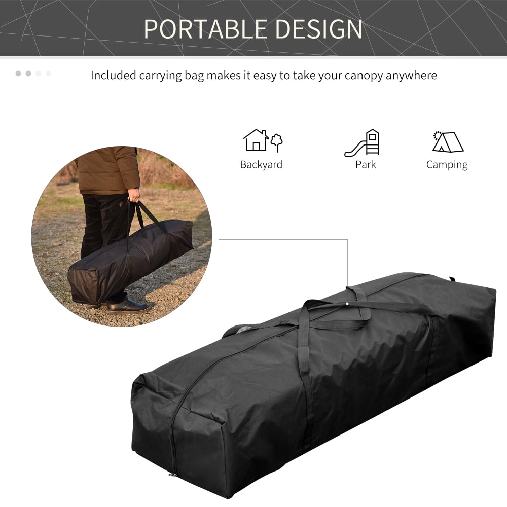 10' x 20' Pop Up Canopy Tent: Heavy-Duty Instant Gazebo with 4 Sidewalls. Ideal for Outdoor Parties, Garden Events, and Patios. Includes Carry Bag for Easy Transport (Blue).