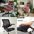 thumbnail image 2 of SCRAWLGOD American Tribal Horse Removable Office Chair Cover with Arm Protector Comfortable Desk Chair Covers Dustproof Universal Swivel Chair Slipcover, 3 Pieces Set, S, 2 of 7