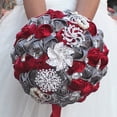 thumbnail image 2 of Sonducket Ramo de boda de larga duración, fácil de limpiar y de amplia aplicación, ramo de novia Ropa, zapatos y accesorios Miscelánea Púrpura, 2 of 6