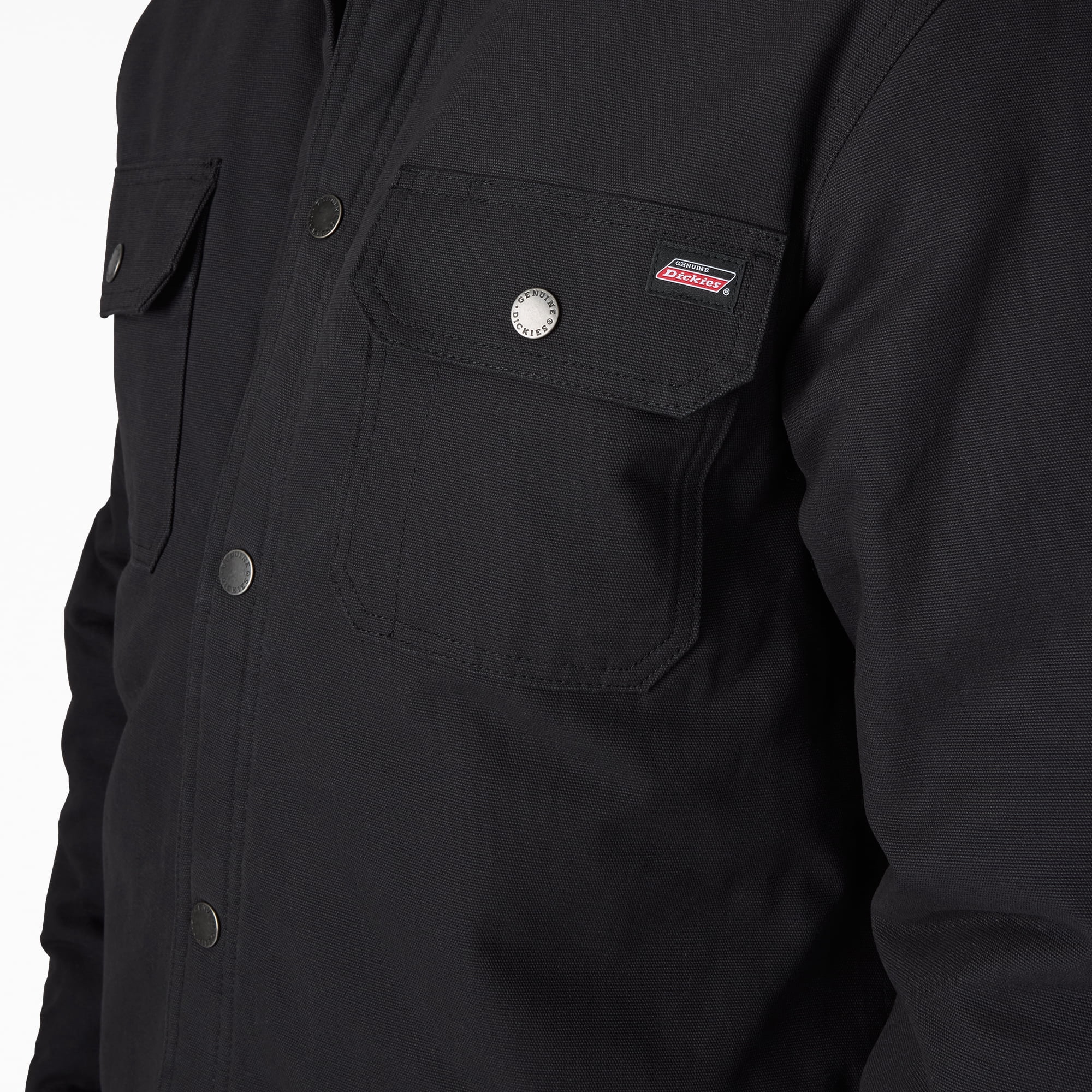 Genuine Dickies Flannel Lined Canvas Shirt Jacket