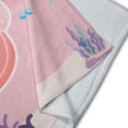 thumbnail image 3 of Cobija Manta Frazada Juana Gallo Ajolote con Fondo de Mar Rosa Ultra Suave, 3 of 5