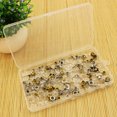 thumbnail image 5 of UDIYO Plastic Clear Parts Box Pill Cosmetic Nail Jewelry Beads Case Storage Container, 5 of 7