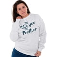 thumbnail image 5 of You Only Prettier Country Attitude Women Crewneck Sweatshirt Brisco Brands 5X, 5 of 6