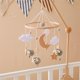 thumbnail image 2 of Decoración de habitación infantil con estilo, cuna, cama, carillones de viento colgantes, madera, antiestrabismo, coordinación mano-ojo, estrella, luna, oveja, cama, campana, 2 of 5