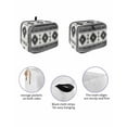 thumbnail image 2 of Fsddascl Gray Boho Toaster Cover 4 Slice, Large Kitchen Appliance Covers, Southwest Aztec Country Geometric Aesthetic Toaster Oven Cover with Loop, Bread Machine Cover Dust Cover Protection, 2 of 5