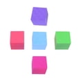thumbnail image 2 of CIMAXIC 5PCS Colorful Cube Block DIY Design Model Block Sponge Block Cube Cube Training Aid Solid Geometry Studing Tools for Kids Teacher Use Size 10CM Random Color,3.94"X3.94"X3.94", 2 of 4