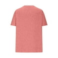 thumbnail image 5 of Hot days, bold styles Olyvenn Womens T Shirt Summer Tops Short Sleeve Fashion Basic Casual Oversized Beach Vacation Clothes 2025 Trendy Watermelon Red XXXL, 5 of 6