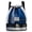 Blue, variant on Women Oxford Cloth Drawstring Gym Sack Backpack Bag Large Capacity Multiple Pocket Luggage Bag Adjustable Strap Folded Shopping Bag for Shopping Work Dating Use (Black)