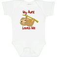 thumbnail image 3 of Inktastic My Aunt Loves Me Sloth Boys or Girls Baby Bodysuit, 3 of 5