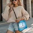 thumbnail image 4 of HELLHERO Lightweight Ladies Shoulder Purse for Weekend Getaways Daily Commute Work, PU Material Water-Resistant Waterproof Sling Bag, Butterfly Pattern Design, 4 of 7