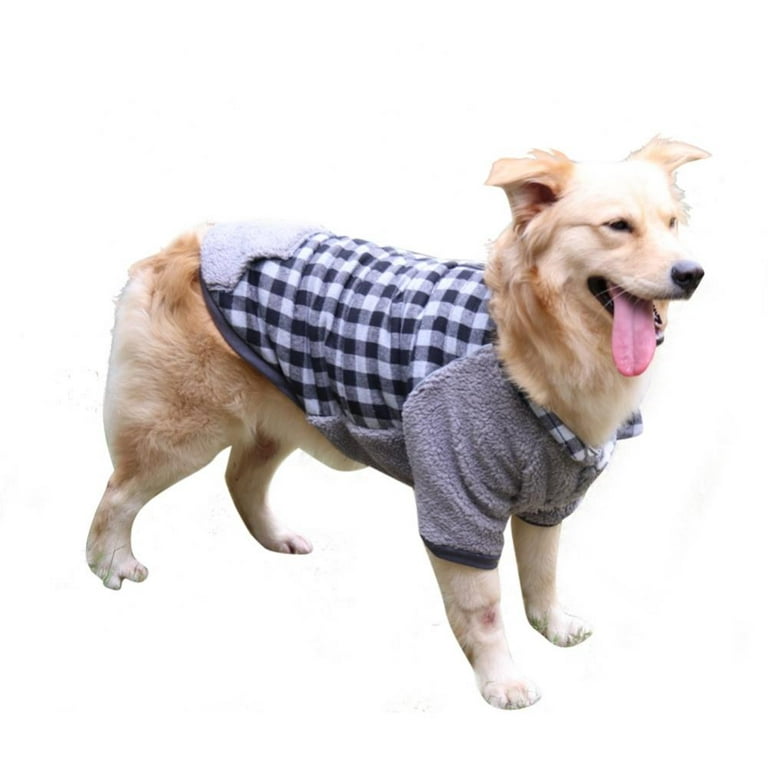 Reversible Dog Coats Cold Weather - Fleece Small Dog Clothes with