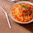 thumbnail image 2 of Stainless Steel Pasta Tong With Silicone Tips Non Slip Food Serving Tongs For Nood Les Spaghetti Kitchen Cooking (25.7x5.8cm), 2 of 4