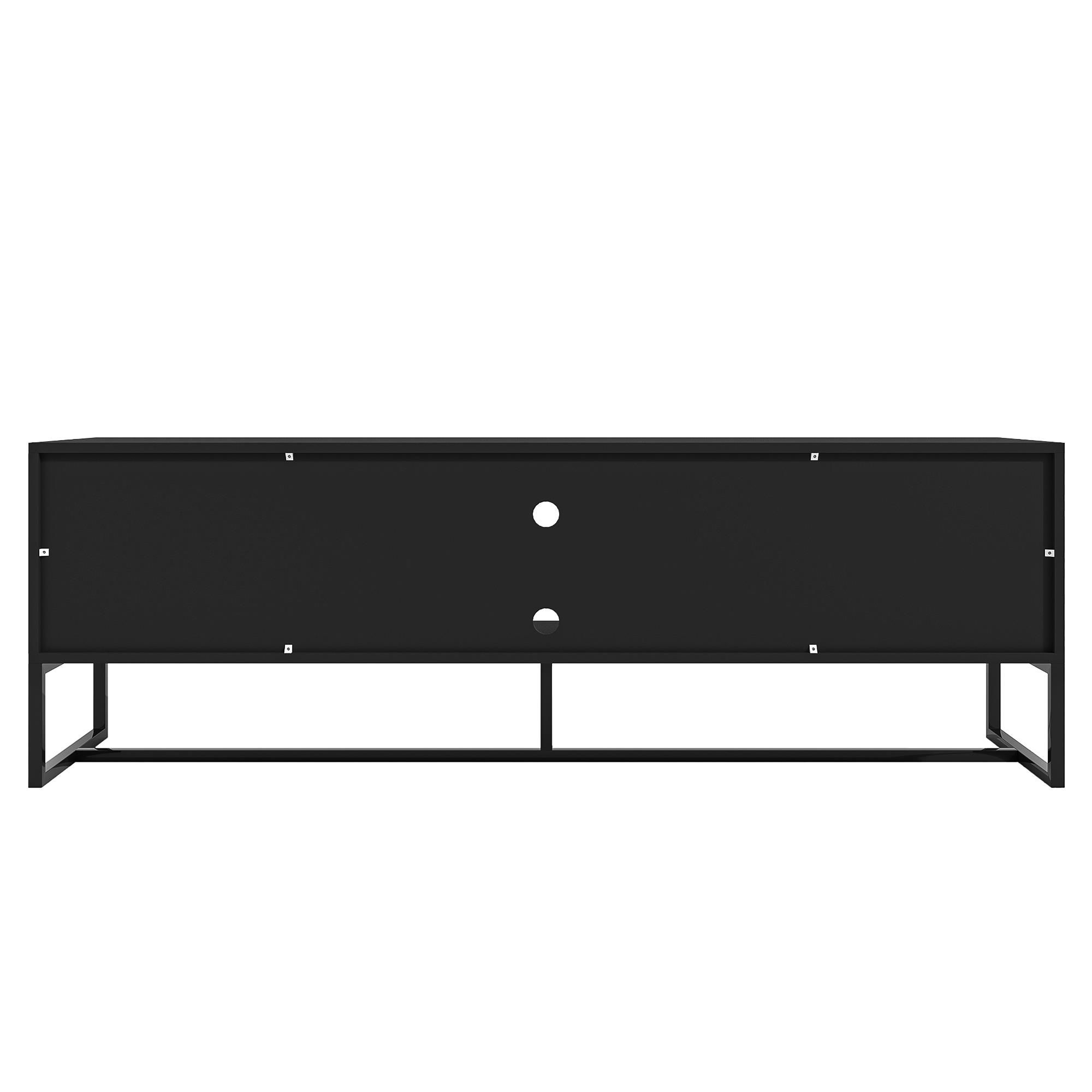 Finihen Modern Wood TV Stand for TV's up to 65" Flat Screen Cabinet Door Living Room Storage Entertainment Center with 2-Drawer, Black Finihen Modern Wood TV Stand for TV's up to 65" Flat Screen Cabinet Door Living Room Storage Entertainment Center with 2-Drawer, Black