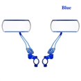thumbnail image 1 of Bicycle Mirror, 1 Pair of 360°Rotation Back Rearview Mirror Handlebar Wide Angle Bike Mirror, Blue, 1 of 9
