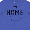 thumbnail image 4 of Inktastic It's Home- State of Iowa Outline Distressed Text Youth T-Shirt, 4 of 5