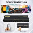 thumbnail image 3 of Conmutador HDMI DGODRT 8x1 8 puertos 4K @30Hz con control remoto IR, 3 of 6