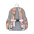 thumbnail image 3 of Dogs with Flowers Backpack for School,Cute School Bag,Schoolbag with Adjustable Shoulder Straps & Padded Back,13.4"x11"x4.7", 3 of 6