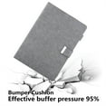 thumbnail image 7 of Luxury Leather Case Compatible with iPad 10.9y 2022 PU Leather+Soft TPU with Magnetic Kickstand Shockproof Full Protection Lanyard Card Slot Case Cover for iPad 10.9y 2022,Gray, 7 of 7