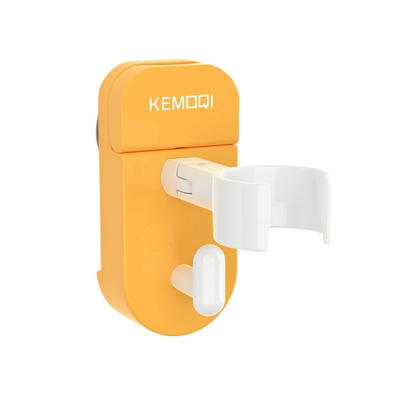 Ganchos para colgar secador de pelo - Sin perforaciones, ventosa, sin ventosa, colgador de pared, soporte de almacenamiento para secador de pelo giratorio, estante de almacenamiento perezoso
