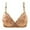 Gold, variant on Women Wide Strap Solid Bra Embroidered Floral Push Up Bra for Enhanced Support and All Day Comfortable Wear 38 Black