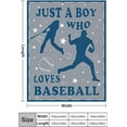 thumbnail image 2 of Just A Boy Who Loves Baseball Throw Blanket 50"X40" Soft Flannel Blankets for Bed Couch Plush Cozy Blanket for Adults Kids Micro Fleece Throws, 2 of 6
