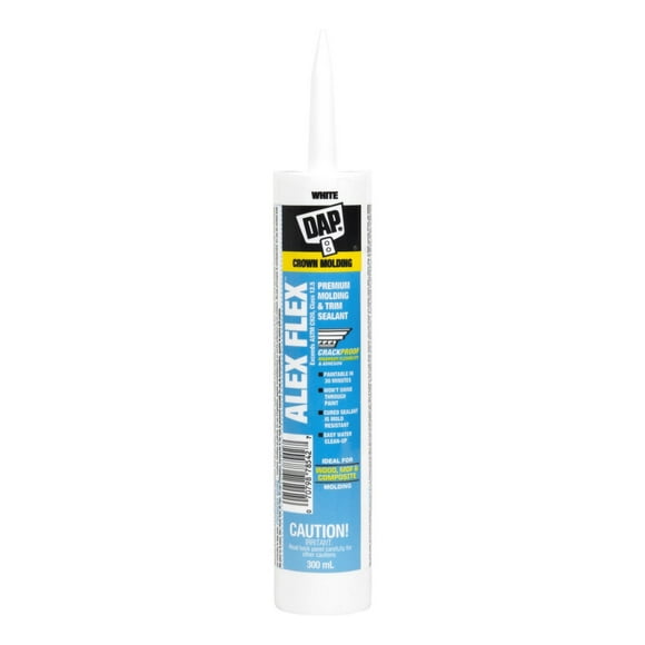 DAP Alex Flex Premium Acrylic Sealant, 300mL, White