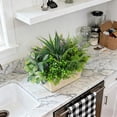 thumbnail image 7 of SHBOTO Outdoor Faux Plants UV Resistant - 12 Bouquets Realistic Artificial Eucalyptus Fern Lavender Greenery for Patio Garden Front Porch Decor Weatherproof Fake Plants for Outside, 7 of 7