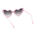 thumbnail image 4 of Womens Retro Cat Eye Plastic Inset Lens Iconic Sunglasses Pink - Smoke, 4 of 4