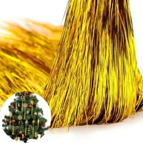NOGIS 3000 Strands Tinsel Icicles 19.7 inch Christmas Tree Tinsel Foil Fringe Hanging Winter Home Decorations for Xmas Tree Holiday Decor Birthday Wedding Anniversary Party Supplies (Gold)