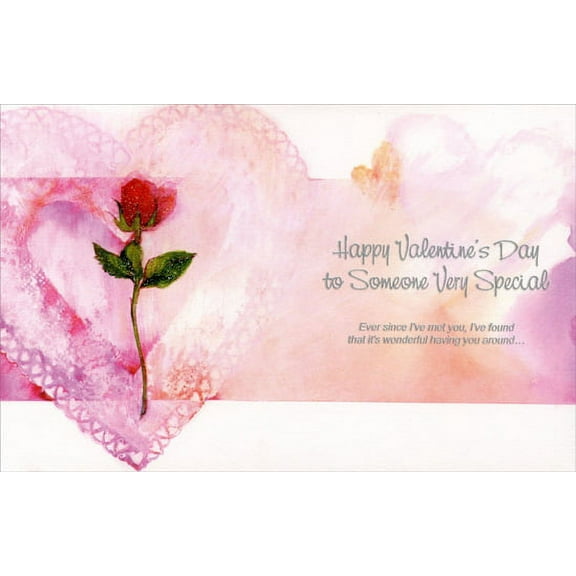 Freedom Greetings Long Stem Rose: Special Someone Valentine's Day Card