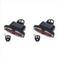 thumbnail image 1 of 2X Luz Trasera Solar para Bicicleta con Intermitentes de Advertencia, Recargable por USB, Control Remoto Inalámbrico., 1 of 5
