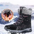 thumbnail image 2 of Bottes Décontractées Confortables à Bout Rond pour Femmes, Talon Bas, Chaussures Courtes Solides, 2 of 8