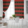 thumbnail image 5 of Fsddascl Christmas Winter Deer Blackout Curtains for Bedroom/Living Room, Thermal Insulated Kitchen Curtains, Red Classic Plaid Green Pastoral Grommet Darkening Window Treatment Drapes 52"x84"x2, 5 of 6