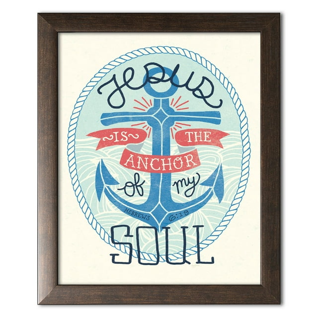Gango Home Decor Coastal My Captain II by Mary Urban (Ready to Hang); One 12x16in Brown Framed Print