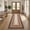 Brown Orange, variant on Braided Print Runner Rug 2x6 Washable Runner Rug Non Slip Hallway Runners Indoor Soft Kitchen Rugs Low Pile Non-Shedding Rugs Stain-Resistant Foldable Thin Mat for Entryway Bedside Red/Black