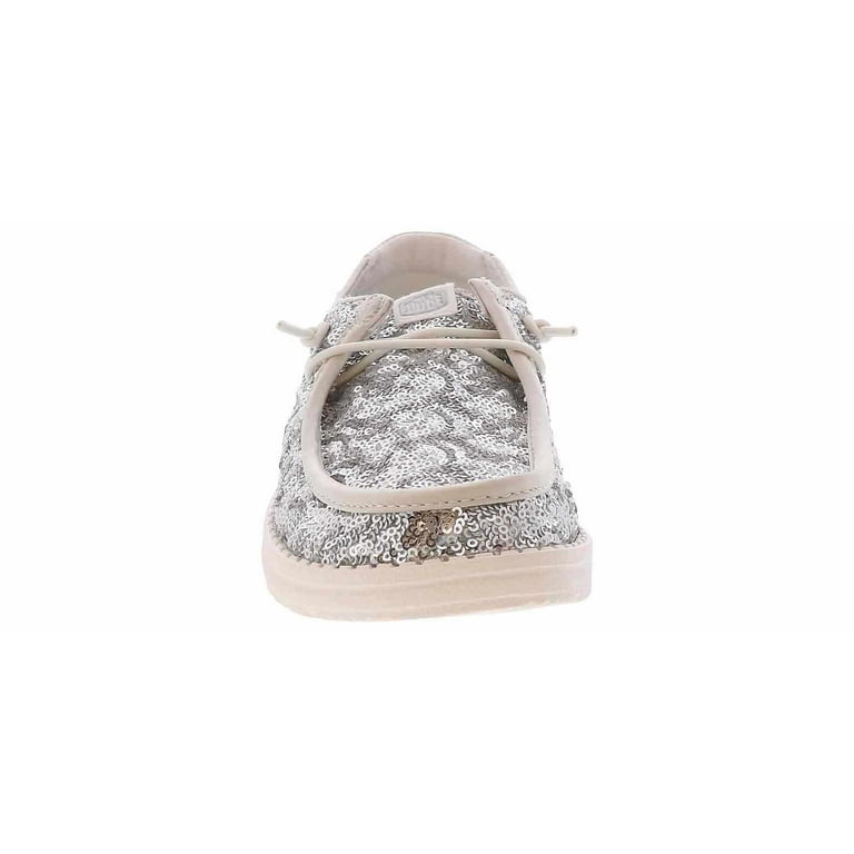 Heydude Wendy Sequin Casual Shoe | 42695-13R Silver