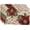 Poinsettias Script, variant on Violet Linen Seasonal Xmas Christmas Holiday Tapestry Pattern, Polyester Tapestry Jacquard, Cardinal Birds, 12 Inch by 18 Inch, Rectangle, Set of 4, Decorative Place Mats