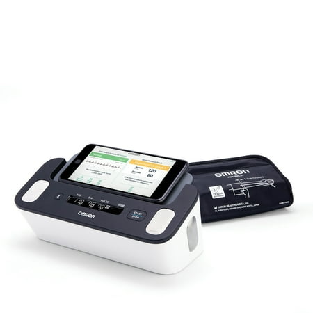 Omron Complete Wireless Upper Arm Blood Pressure Monitor and Single-Lead EKG Monitor and 9-In. to 17-In. Wide-Range D-Cuff for Advanced Accuracy Series, BP7900, HEM-RML31-B