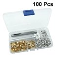 thumbnail image 2 of Grommets Kit with 200 Sets Metal Eyelets for Clothing Crafts in Multi Color 6mm Size, 2 of 8